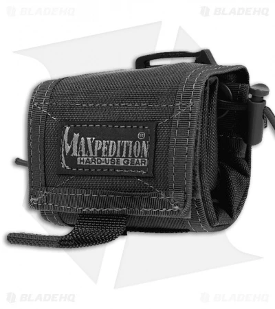 Maxpedition Rollypoly MM Black Folding Dump Utility Pouch 0208B 1 Maxpedition Rollypoly MM Black Folding Dump Utility Pouch 0208B