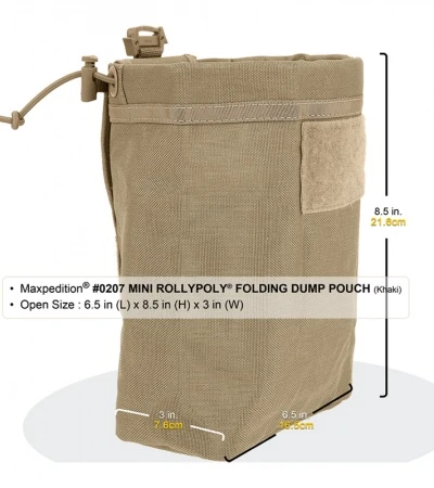 Maxpedition Rollypoly MM OD Green Folding Dump Utility Pouch 0208G 2 Maxpedition Rollypoly MM OD Green Folding Dump Utility Pouch 0208G - Image 2