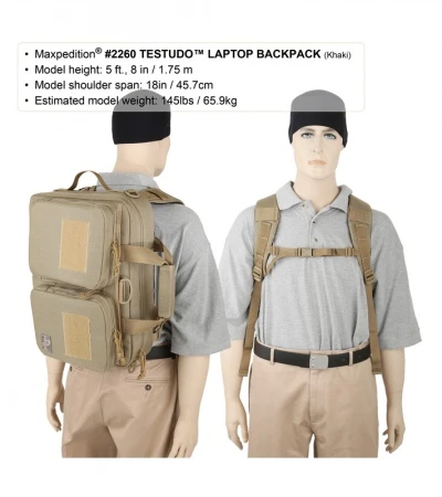 Maxpedition Testudo Laptop Case Black Bag 2260B (17") 4 Maxpedition Testudo Laptop Case Black Bag 2260B (17") - Image 4