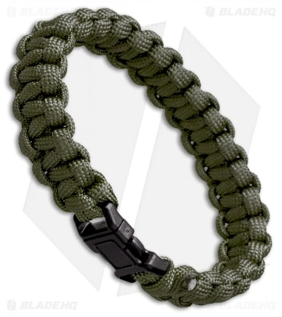 S.E. 7 Strand Survival Paracord Bracelet - OD Green 1 S.E. 7 Strand Survival Paracord Bracelet - OD Green