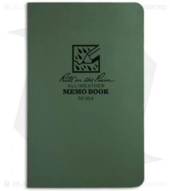 Rite In The Rain Field Flex Pocket Memo 3.5" X 5" Notebook (Green) #954