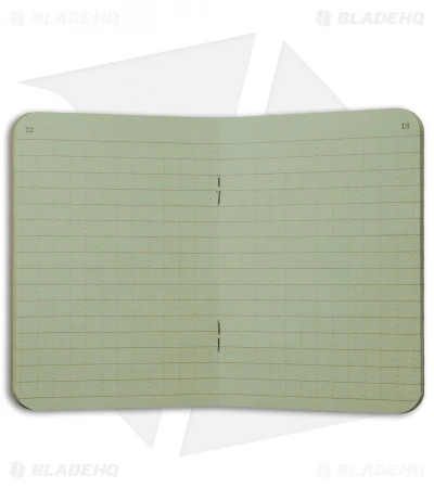 Rite In The Rain Mini Stapled 3.25" X 4.5" Notebook 3-Pack (Green) #971FX-M 2 Rite In The Rain Mini Stapled 3.25" X 4.5" Notebook 3-Pack (Green) #971FX-M - Image 2