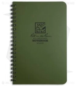 Rite In The Rain Side Spiral 4.5" X 7" Notebook (Green) #973