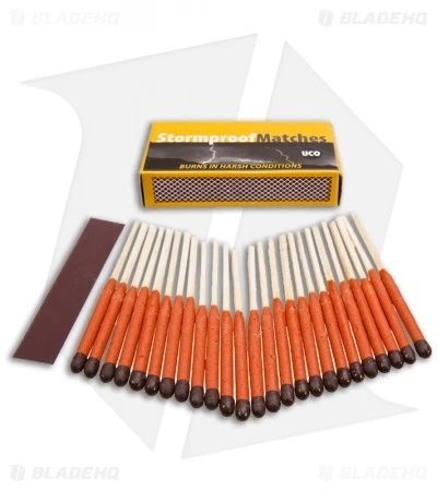 UCO Stormproof Matches (1 Box Of 25 Matches) 1 UCO Stormproof Matches (1 Box Of 25 Matches)