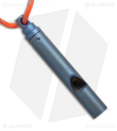 Vargo Titanium Emergency Whistle - Blue 1 Vargo Titanium Emergency Whistle - Blue