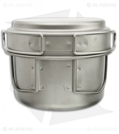 Vargo Ti-Boiler Titanium Pot/Mug & Lid/Pan Double Boiler (0.9 + 0.4 Liters) 4 Vargo Ti-Boiler Titanium Pot/Mug & Lid/Pan Double Boiler (0.9 + 0.4 Liters) - Image 4