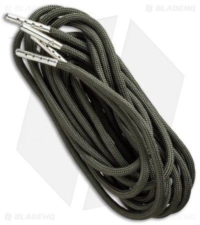 Wasatch Outdoors 54" Paracord Survival Laces W/Tinder & Fishing Line (OD Green) 1 Wasatch Outdoors 54" Paracord Survival Laces W/Tinder & Fishing Line (OD Green)
