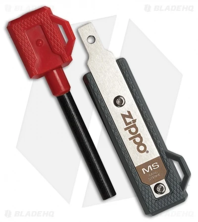 Zippo Mag Strike Firestarter Rod & Striker Red/Gray 1 Zippo Mag Strike Firestarter Rod & Striker Red/Gray